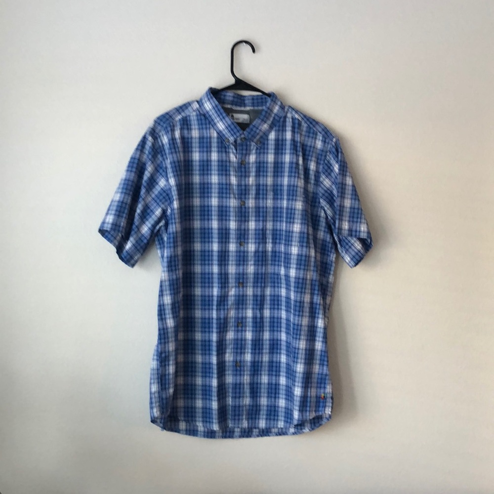 Blue casual button down size large